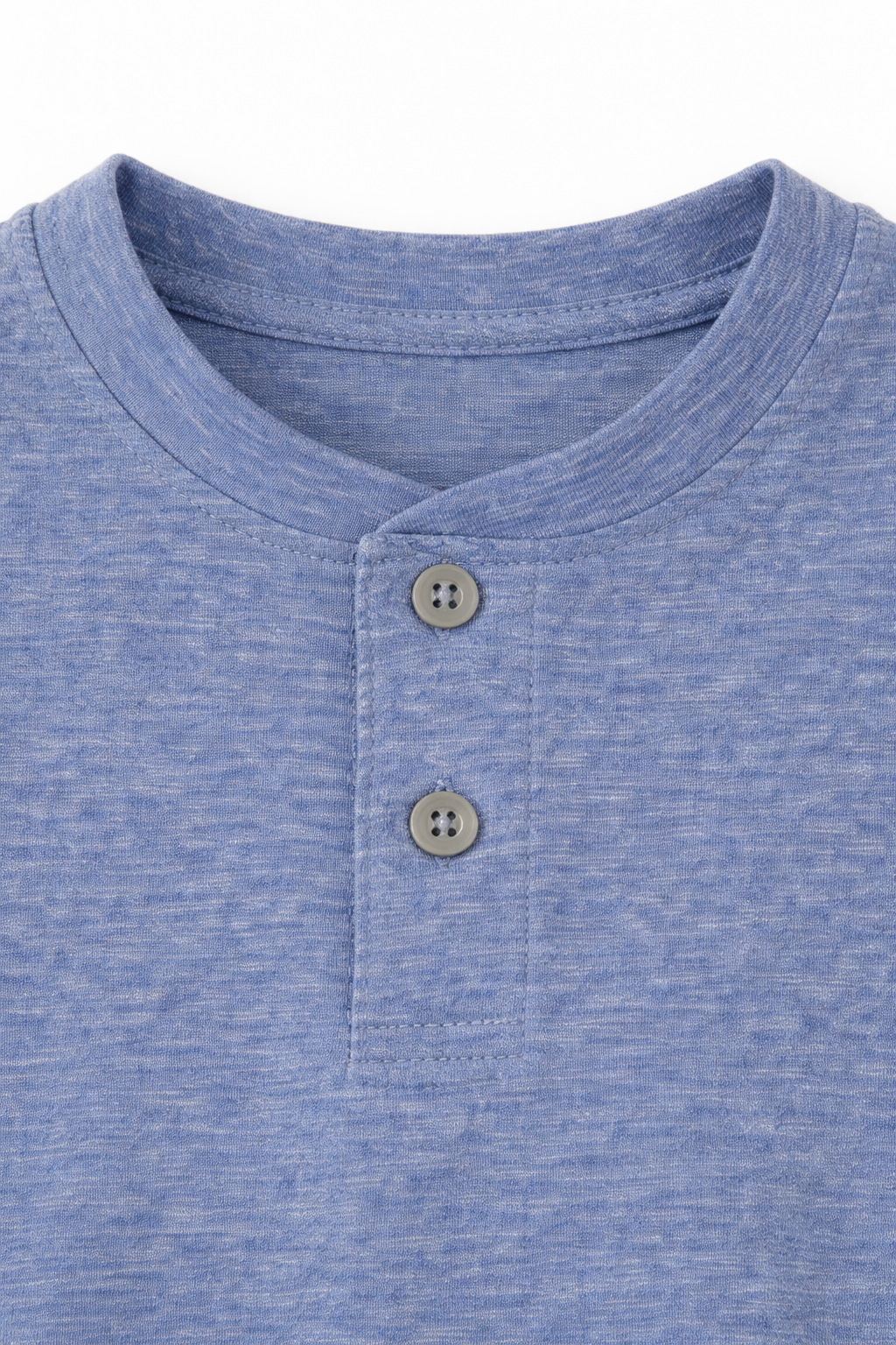 Boys Blue Henley Cotton T-Shirt Casual Summer Tee