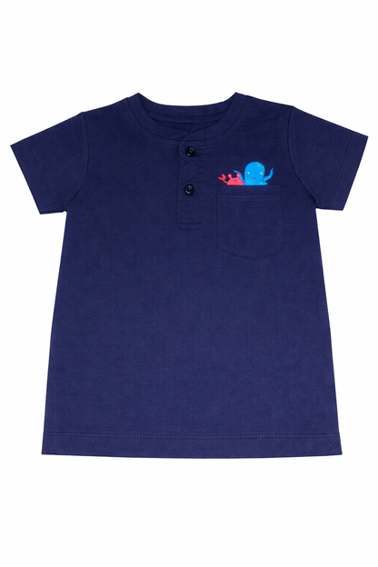 Boys Sea Animal Pocket T-Shirt Shorts Set
