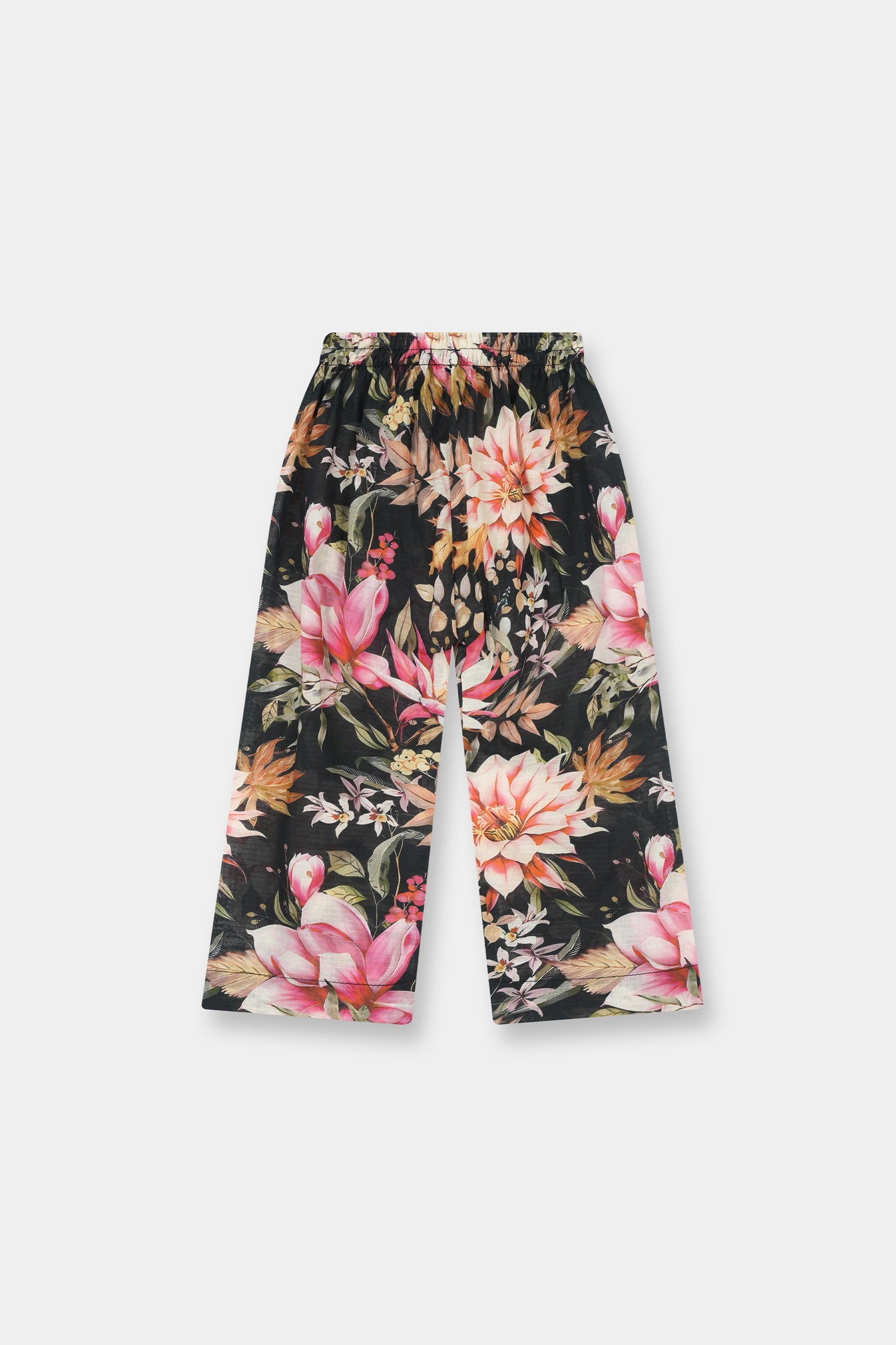 Luxury Black Floral Kurta Trouser Set for Girls
