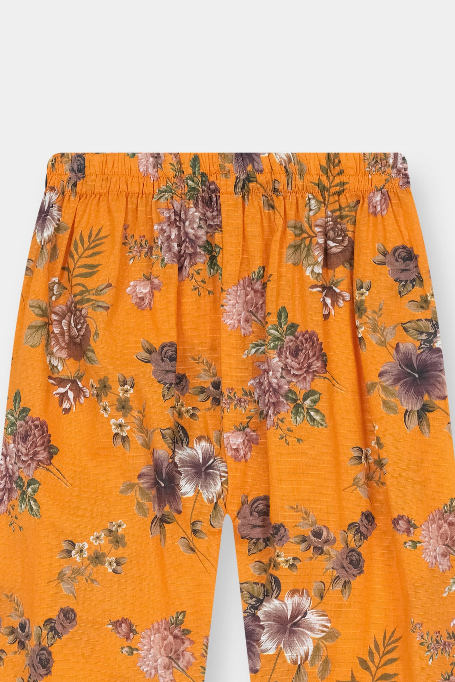 Girls Mustard Bloom 2-Piece Shirt & Trouser