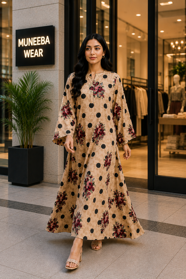 Beige Polka Rose