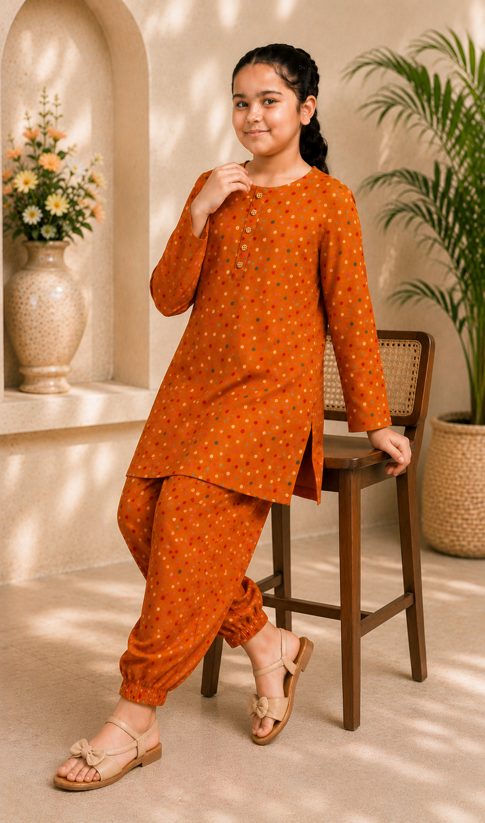 Amber Polka-Dot Set