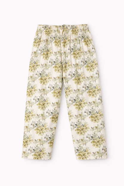 Girls Printed Floral Kurta Trouser Summer Outfit