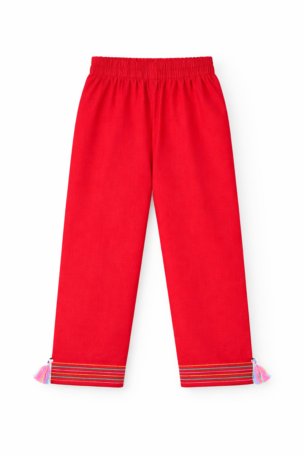 Signature Red Embroidered Girls Suit –  2PC Kurta Set