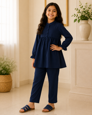 Blue Ruffle Set