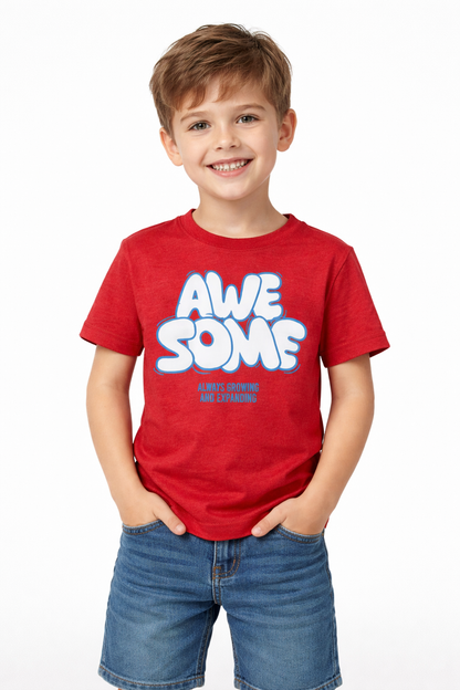Boys Awesome Graphic T-Shirt Casual Summer Tee