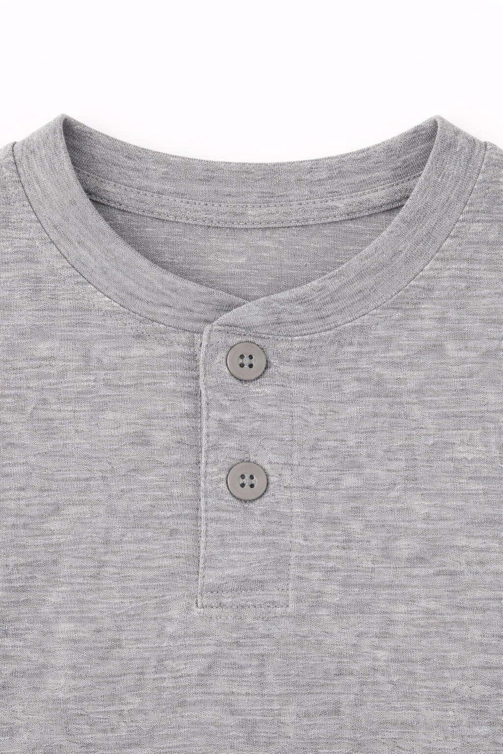 Boys Grey Henley Cotton T-Shirt Casual Summer Tee