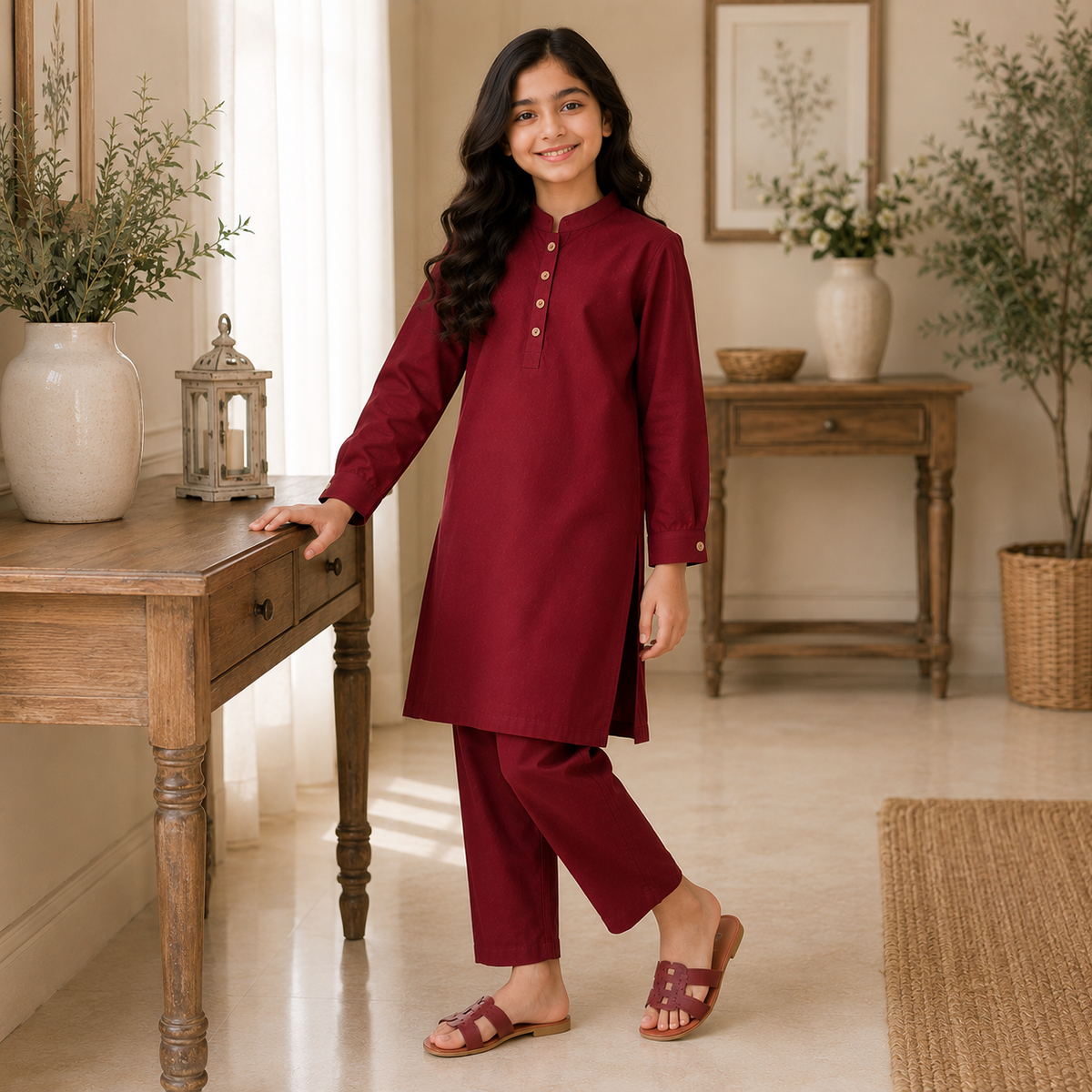 Wine Whisper Kurta