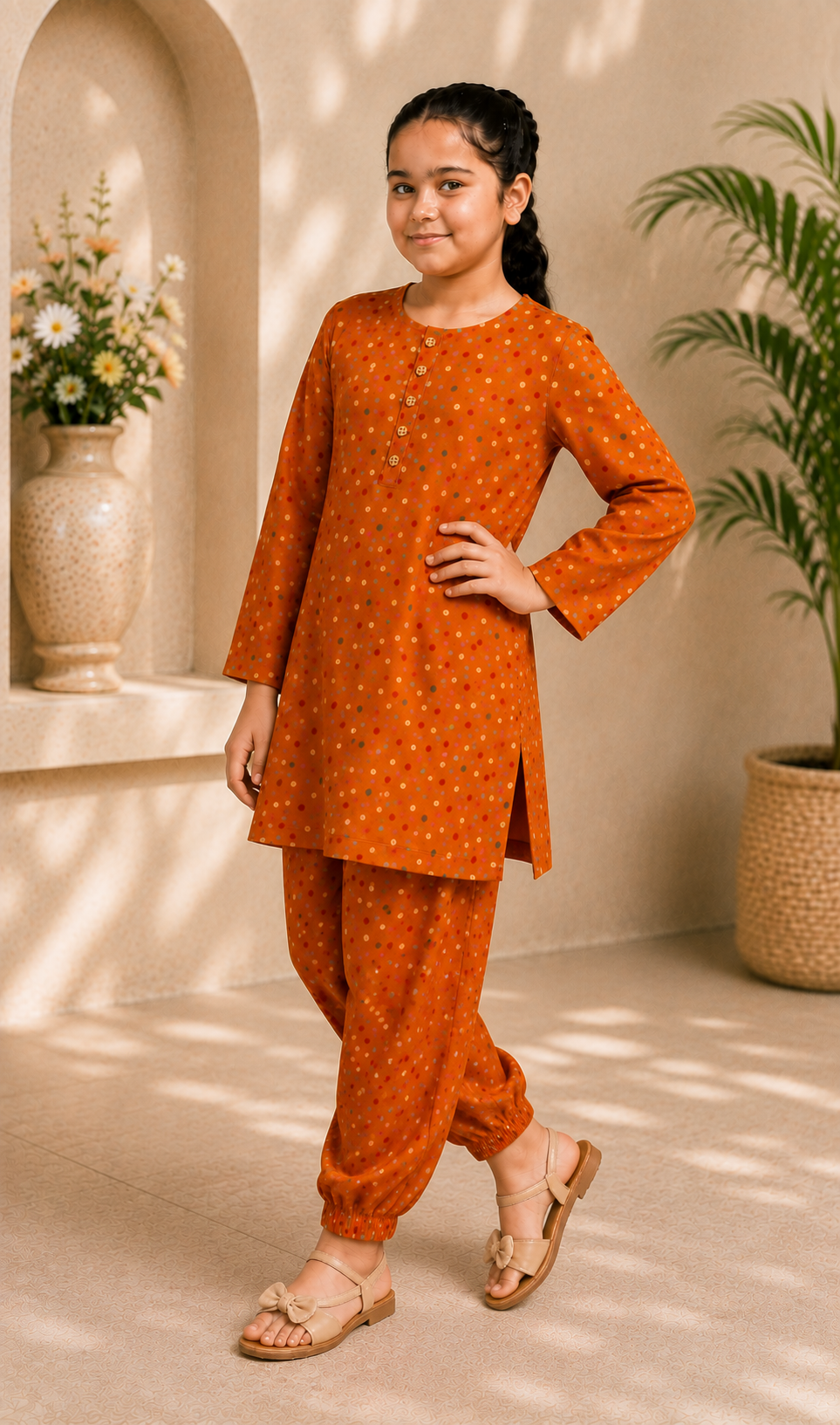 Amber Polka-Dot Set