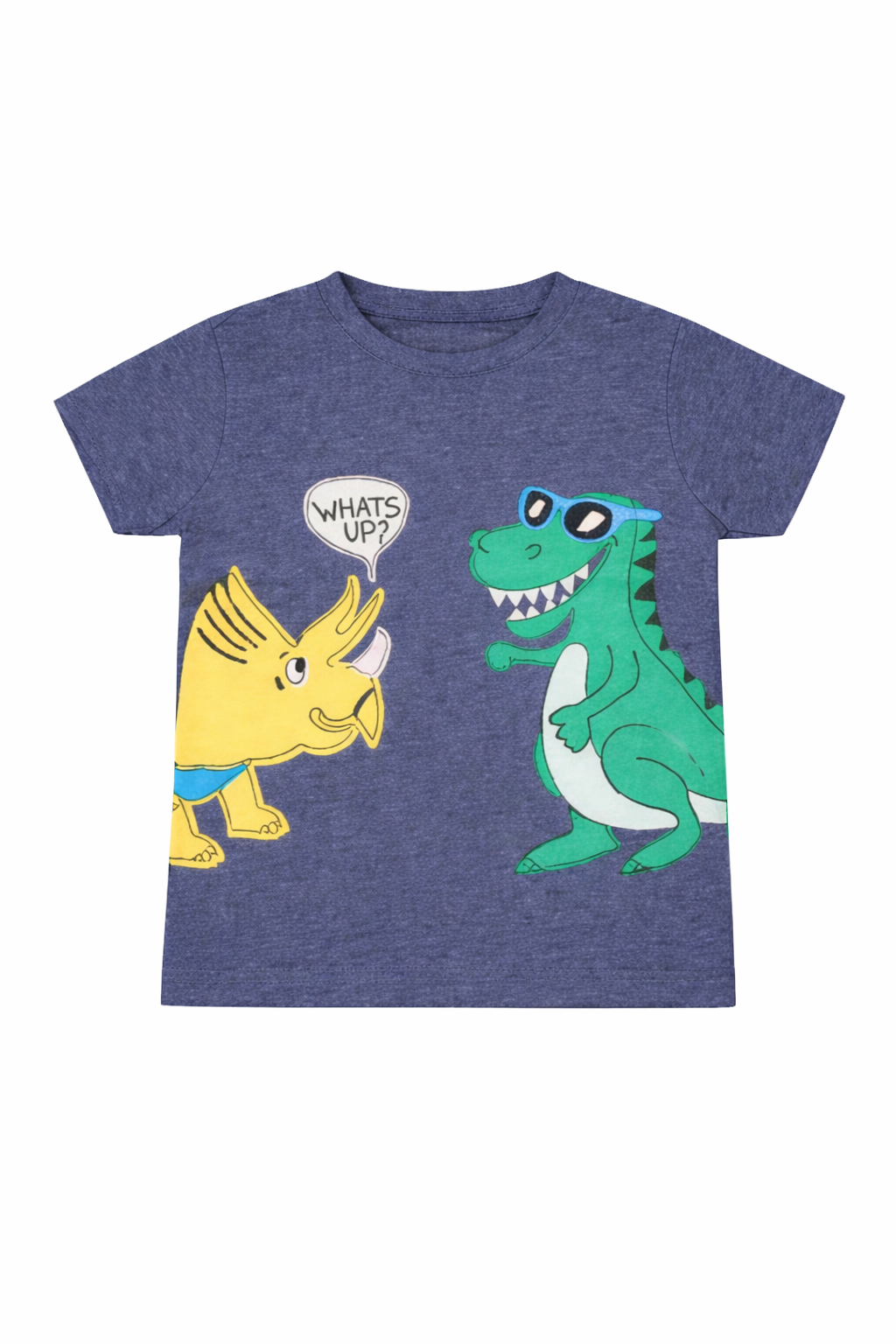 Boys Blue Dino Graphic Tee – Cute Kids T-Shirt