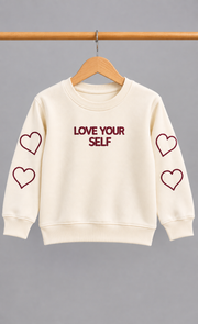 Heart Patch Off-White Pullover