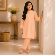 Sunset Peach Kurta