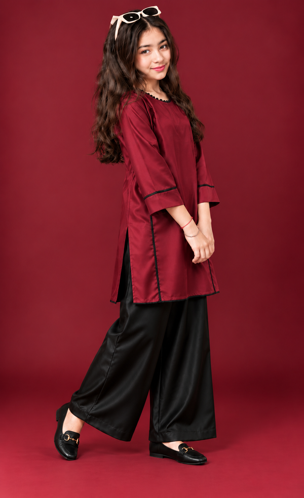 Ruby Silk Tunic