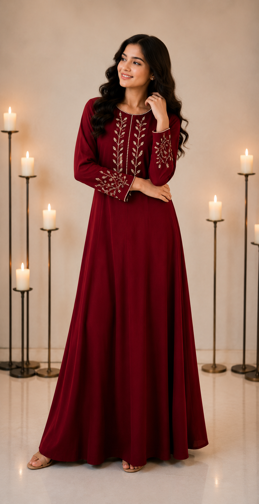 Ruby Vine Gown