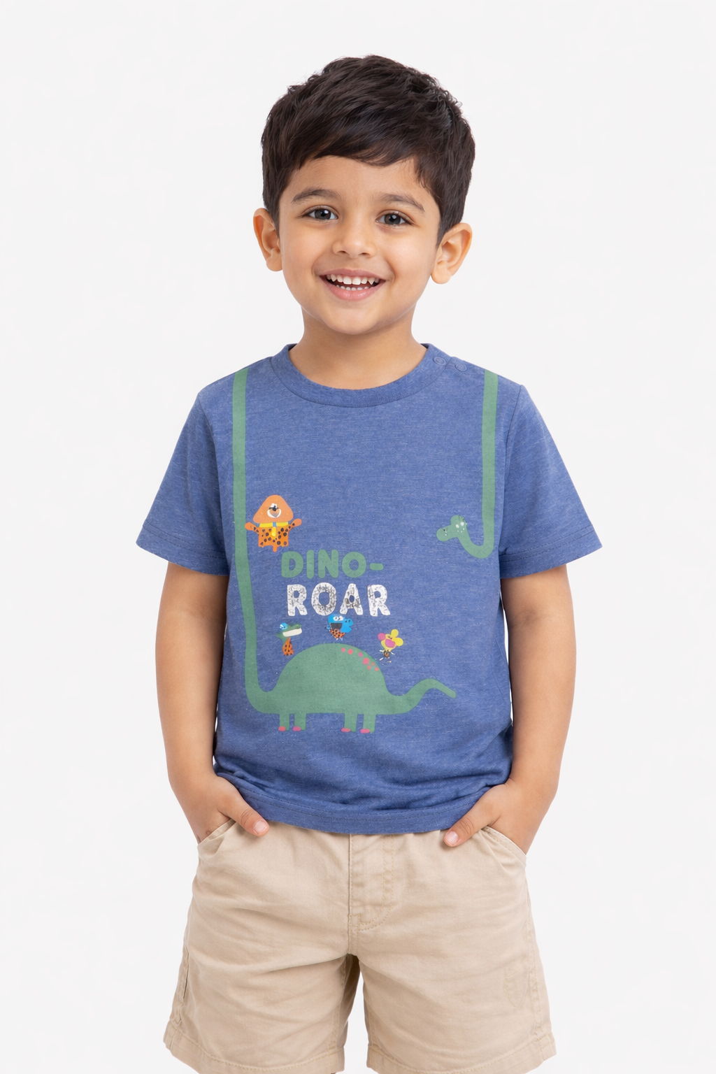Kids Dino Roar Soft Cotton Summer Tee