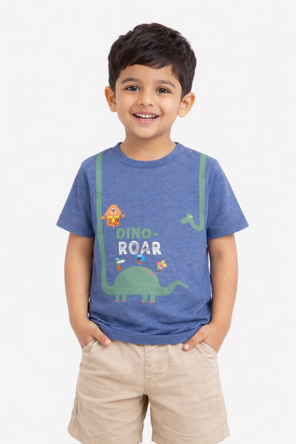 Kids Dino Roar Soft Cotton Summer Tee
