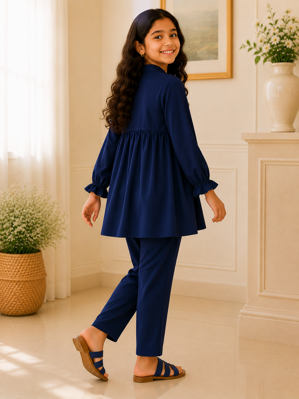 Blue Ruffle Set