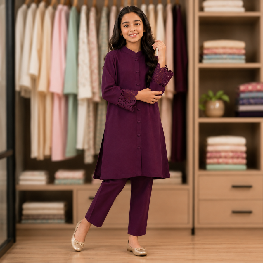 Elegant Berry Kurta