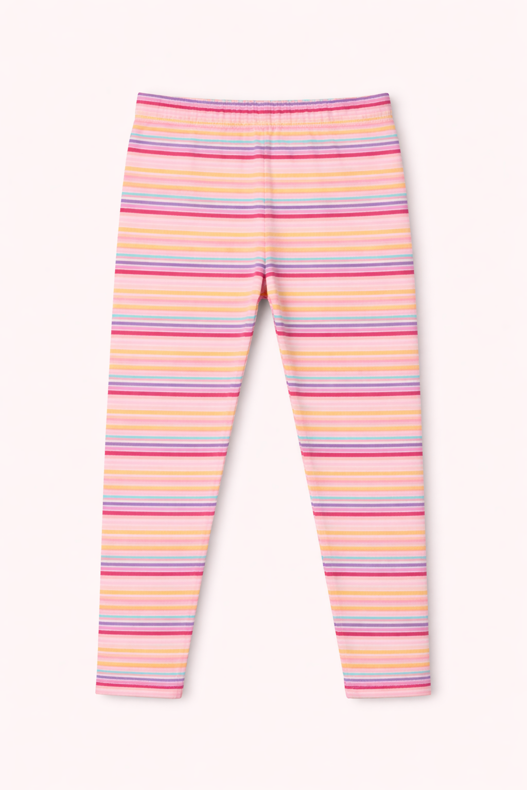 Kids Multicolor Stripe Stretchable Cotton Tights