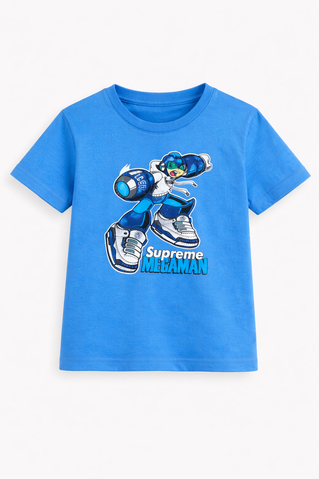 Kids Superhero Cartoon Print Casual Cotton T-Shirt