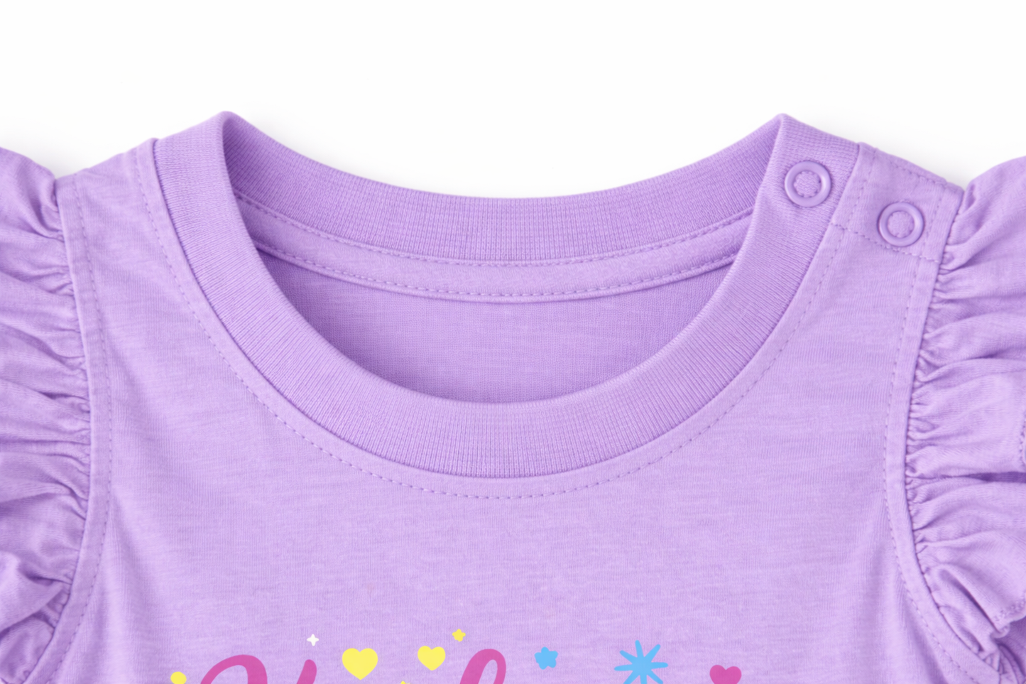 Unicorn Rainbow Kindness Print Girls Cotton T-Shirt
