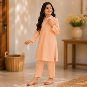 Sunset Peach Kurta