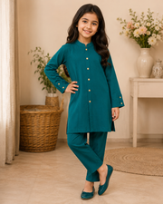 Teal Charm Kurta