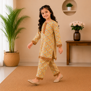 Golden Bloom Kurta Set