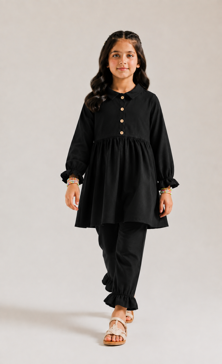 Noir Frill Set