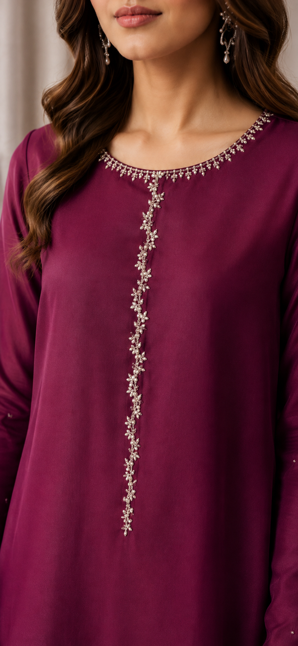 Pearl Bloom Maroon