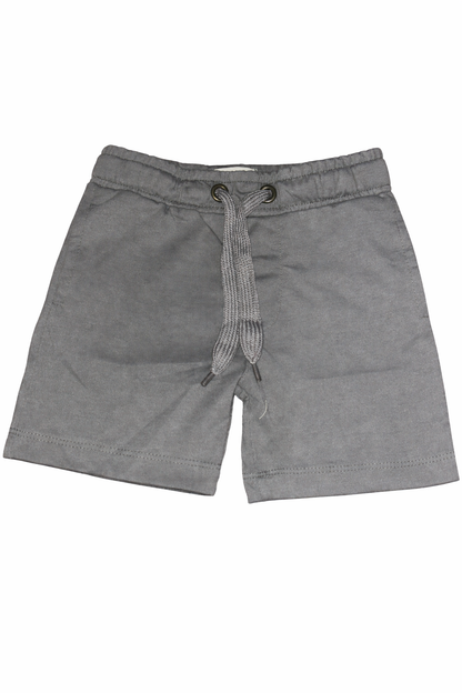 Boys Orange Graphic Tee & Grey Shorts Summer Set