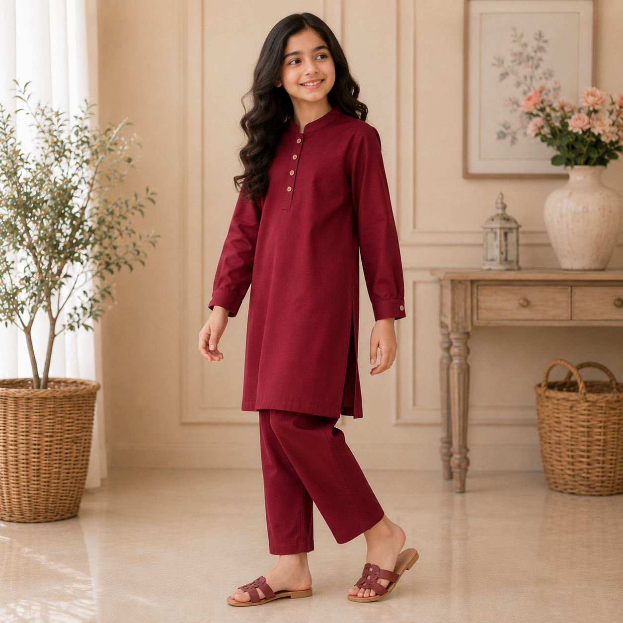 Wine Whisper Kurta
