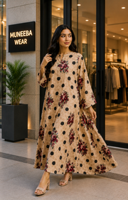 Beige Polka Rose