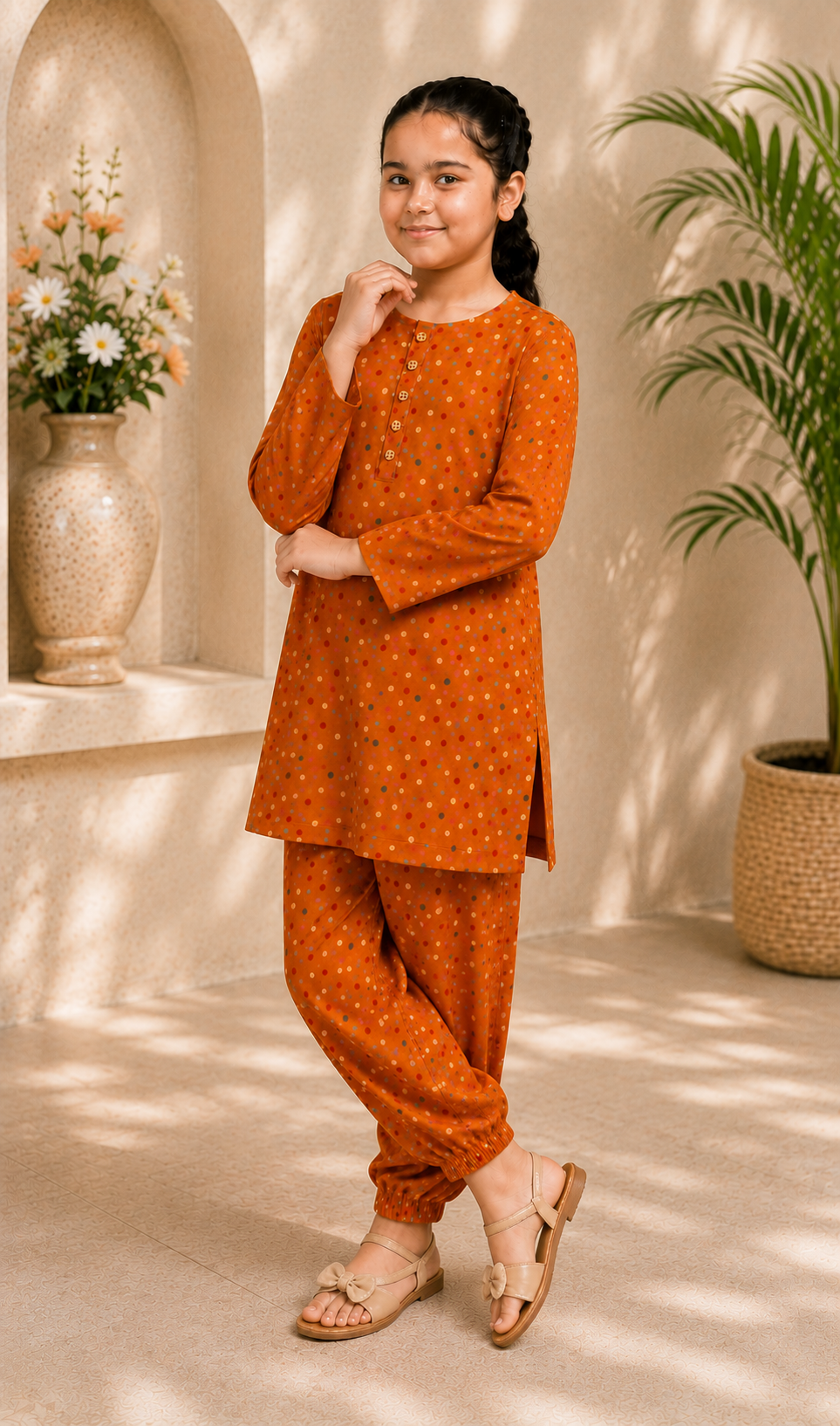 Amber Polka-Dot Set