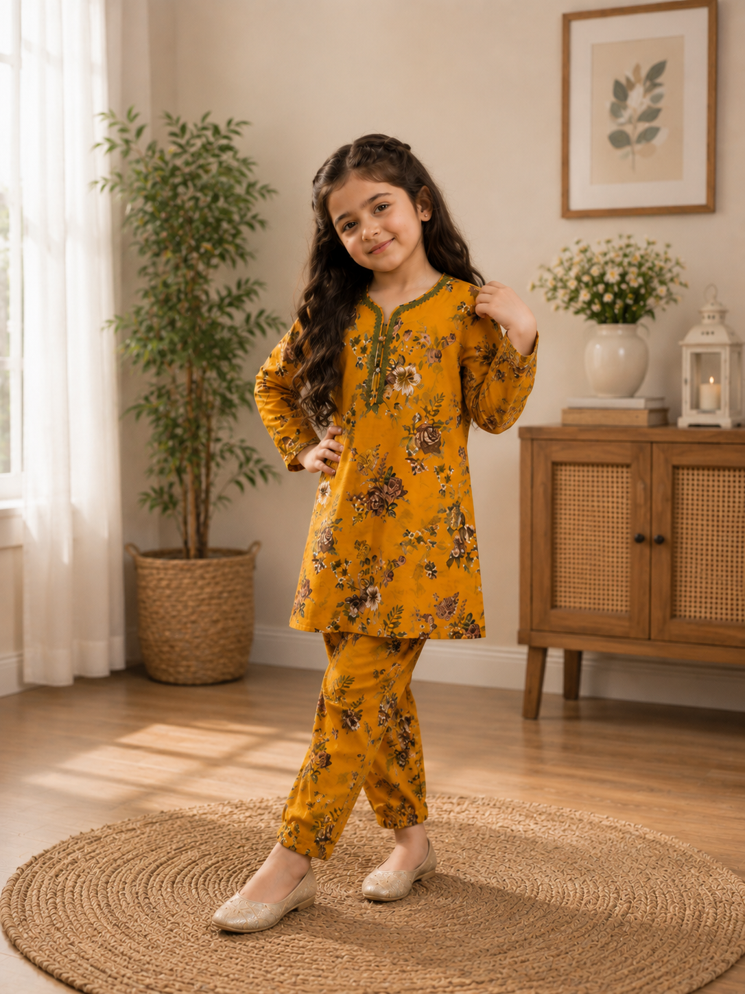 Areeba Mustard Set