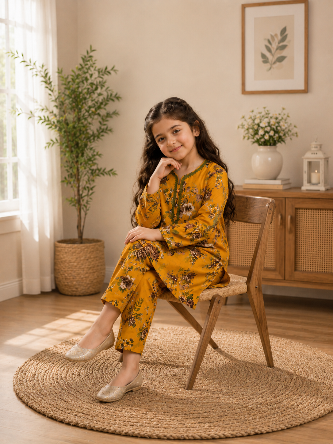 Areeba Mustard Set
