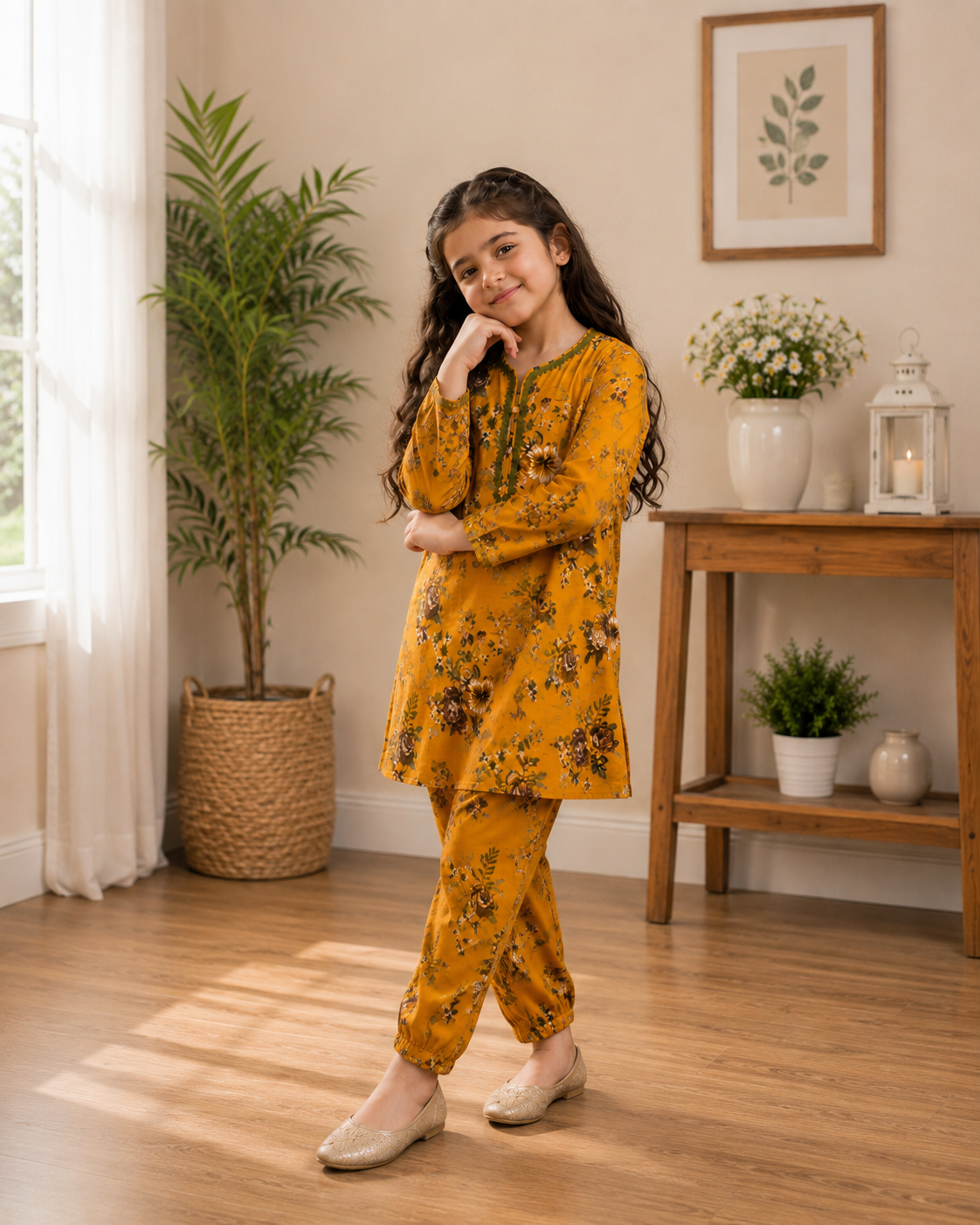 Areeba Mustard Set