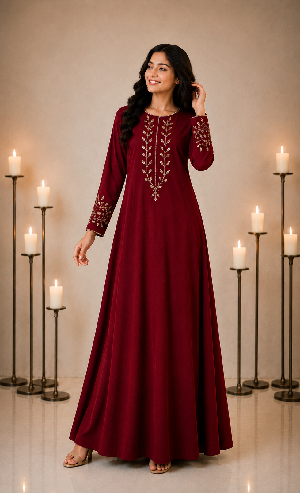 Ruby Vine Gown