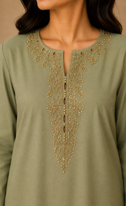 Olive Embellished