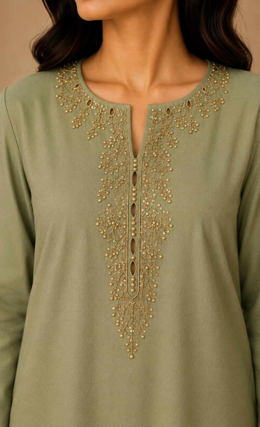 Olive Embellished