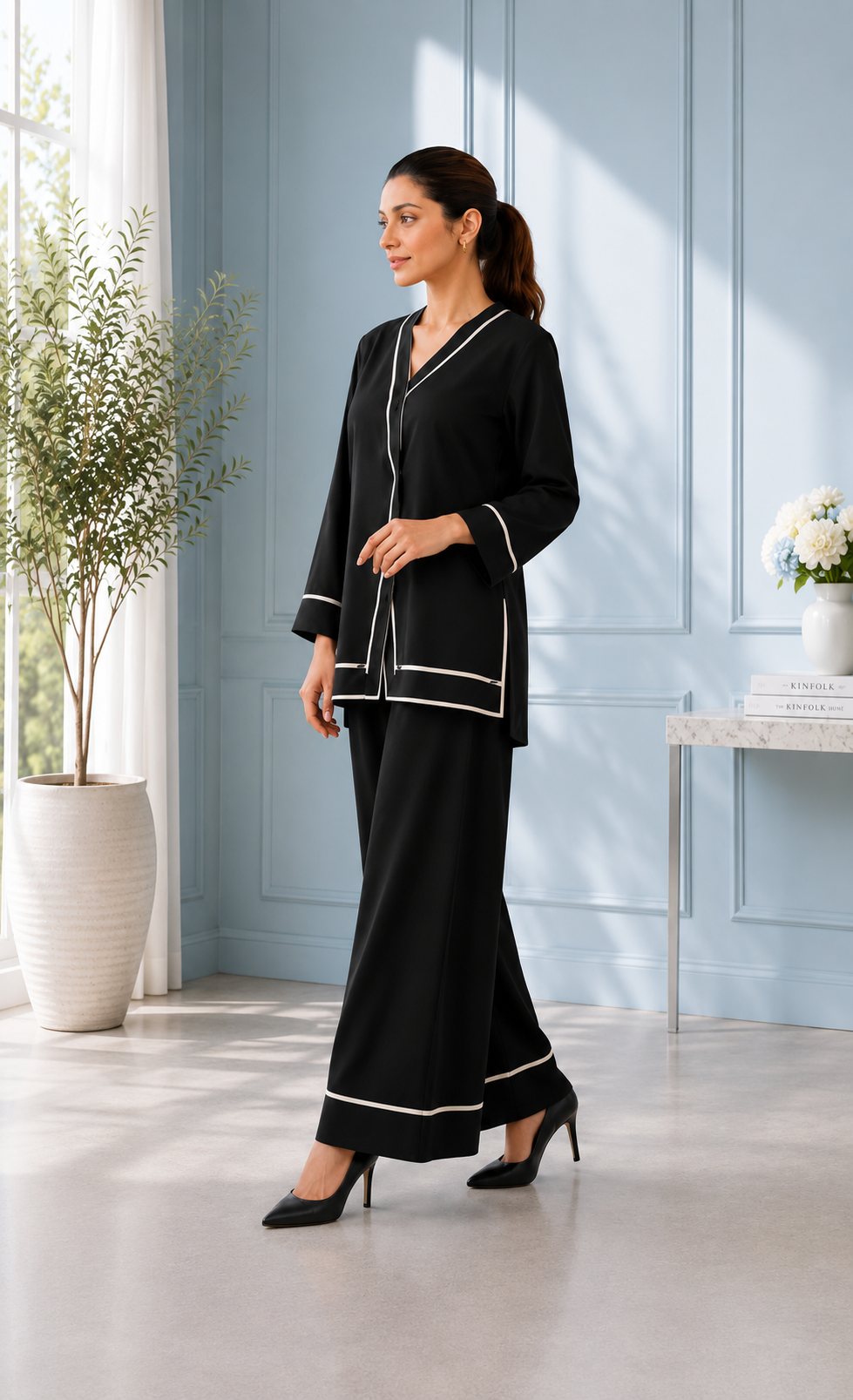 Black Noir Piping