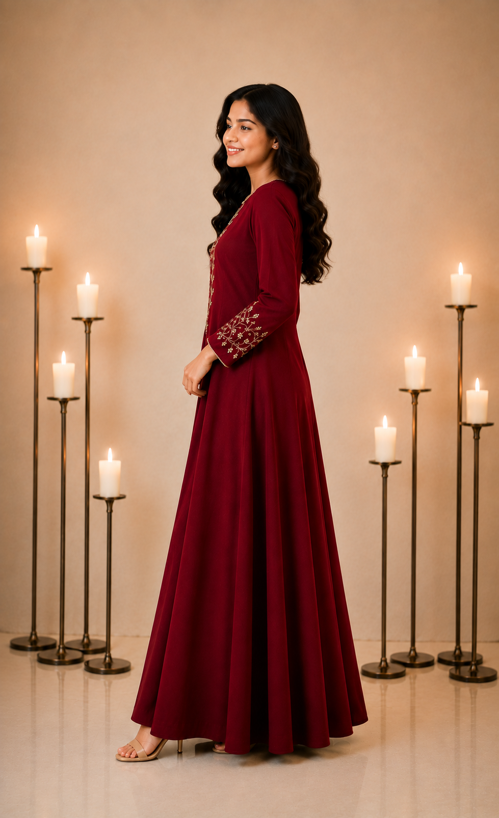 Ruby Vine Gown