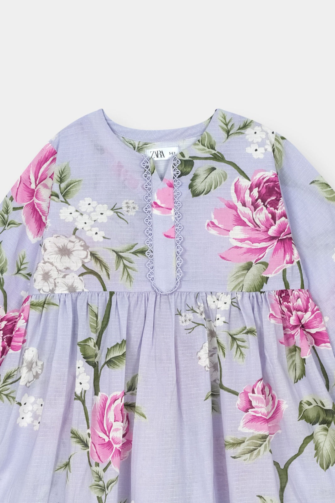 Luxury Floral Lavender Girls 2pc Outfit Set Charm