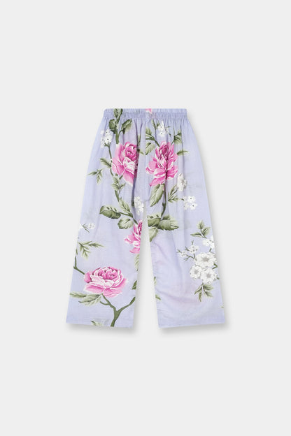 Luxury Floral Lavender Girls 2pc Outfit Set Charm