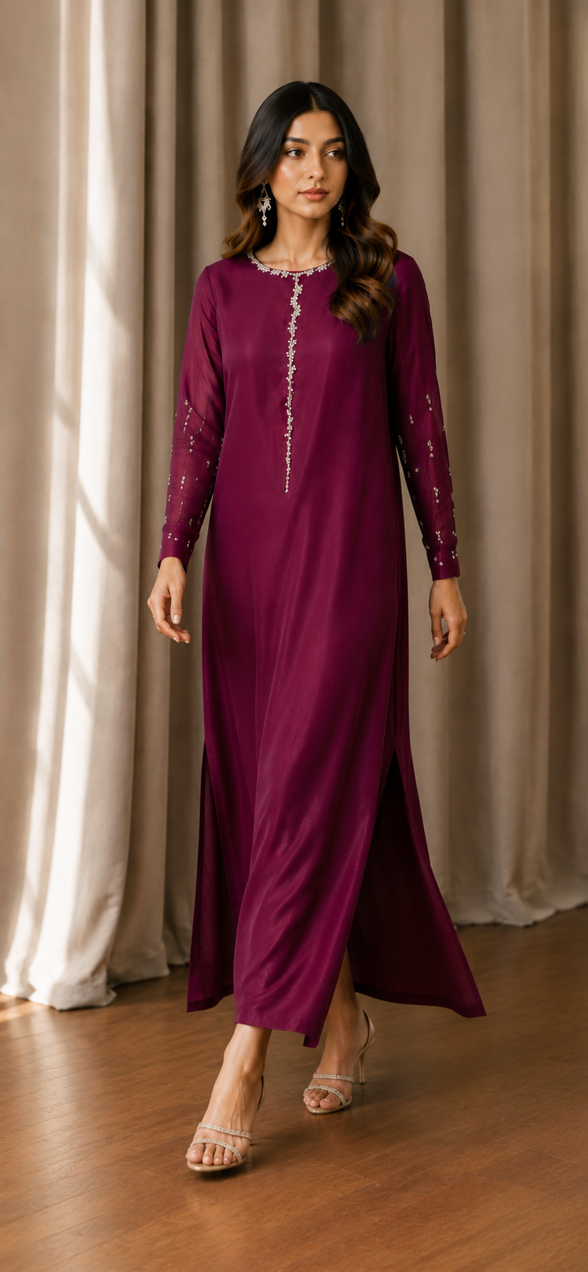 Pearl Bloom Maroon