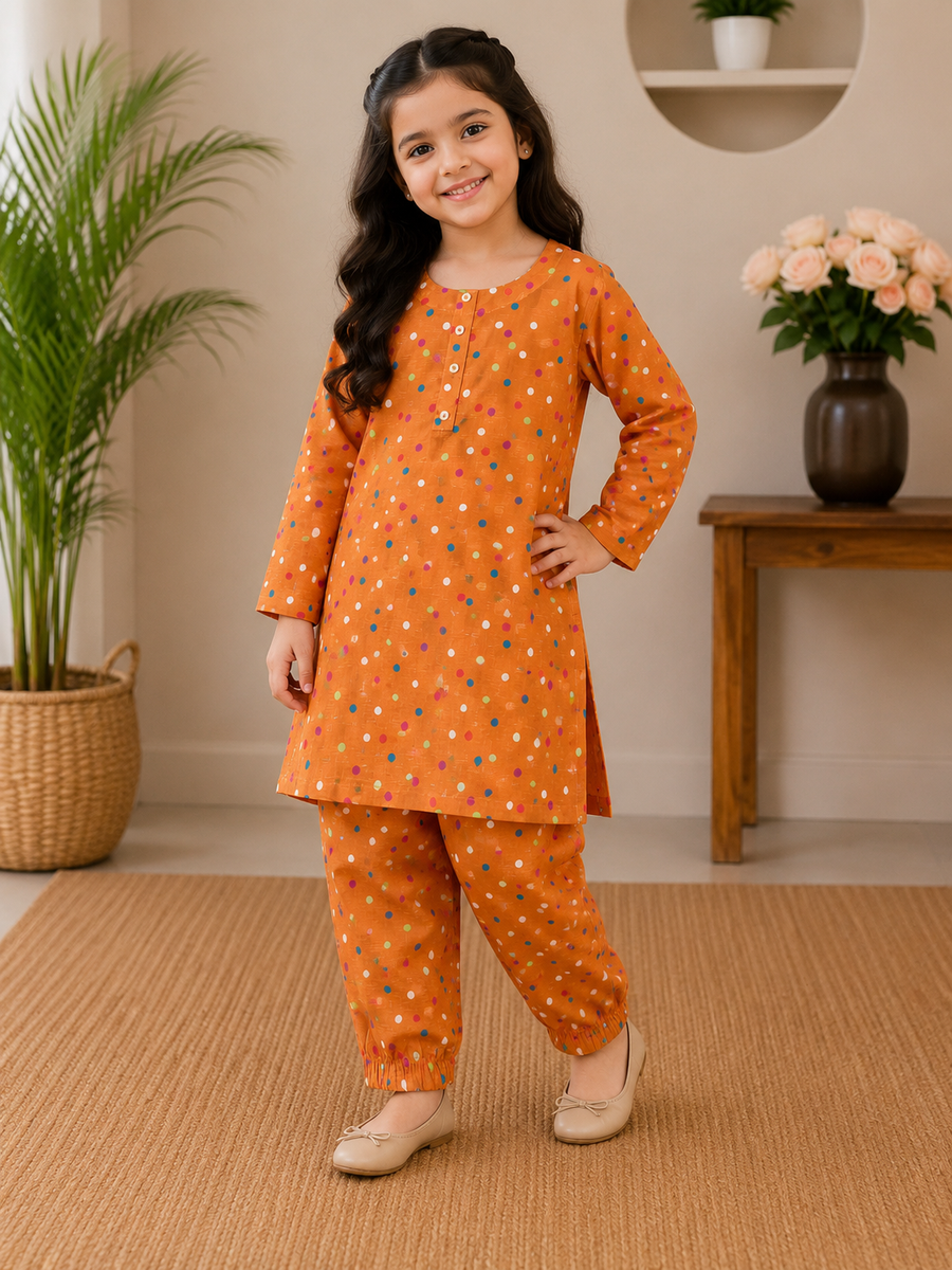 Amber Polka-Dot Set