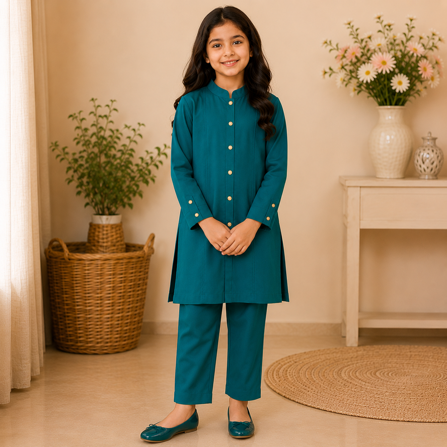 Teal Charm Kurta