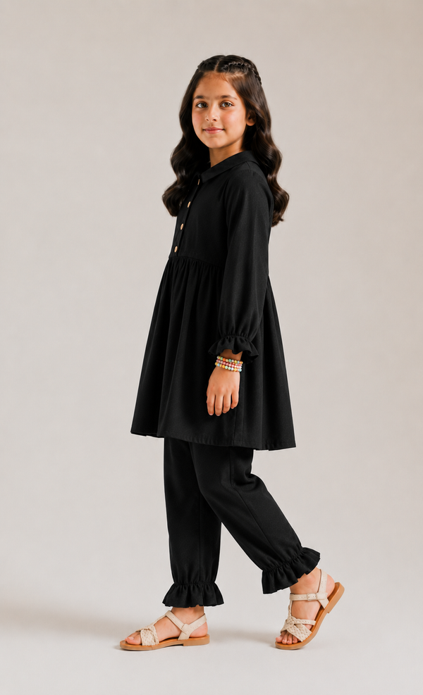 Noir Frill Set