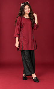 Ruby Silk Tunic