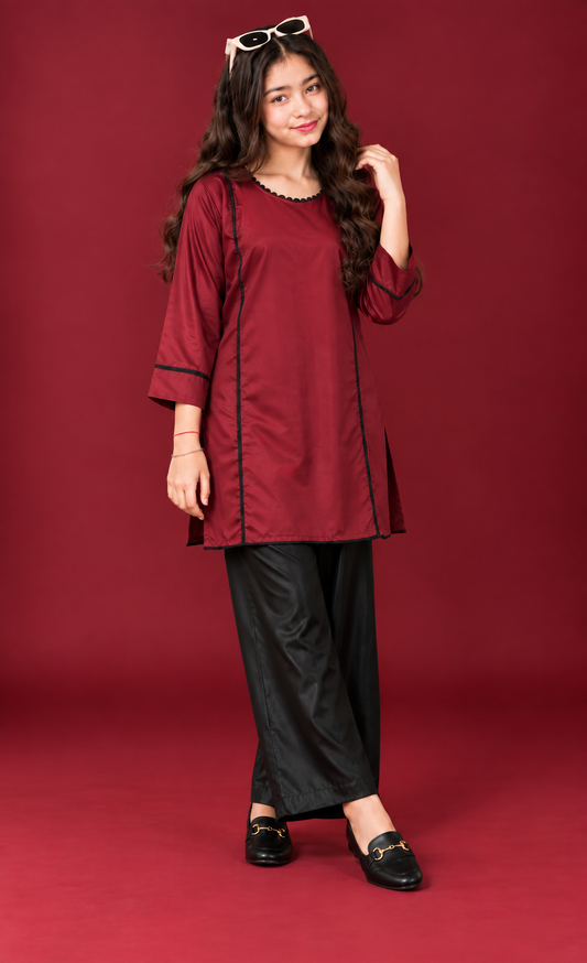 Ruby Silk Tunic